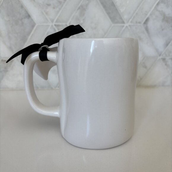 Rae Dunn Eek Ghost Mug with Hat and Pumpkin Basket New White - Picture 5 of 10